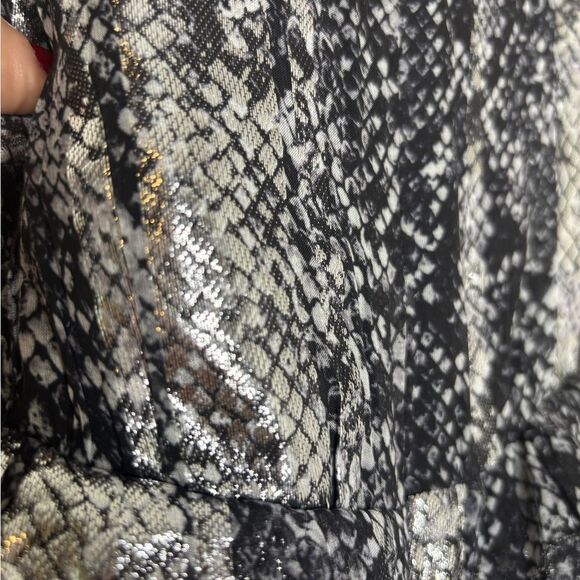 Michael Michael Kors Metallic Snakeskin Tiered Dress Size M | NWT $295 - Picture 11 of 11